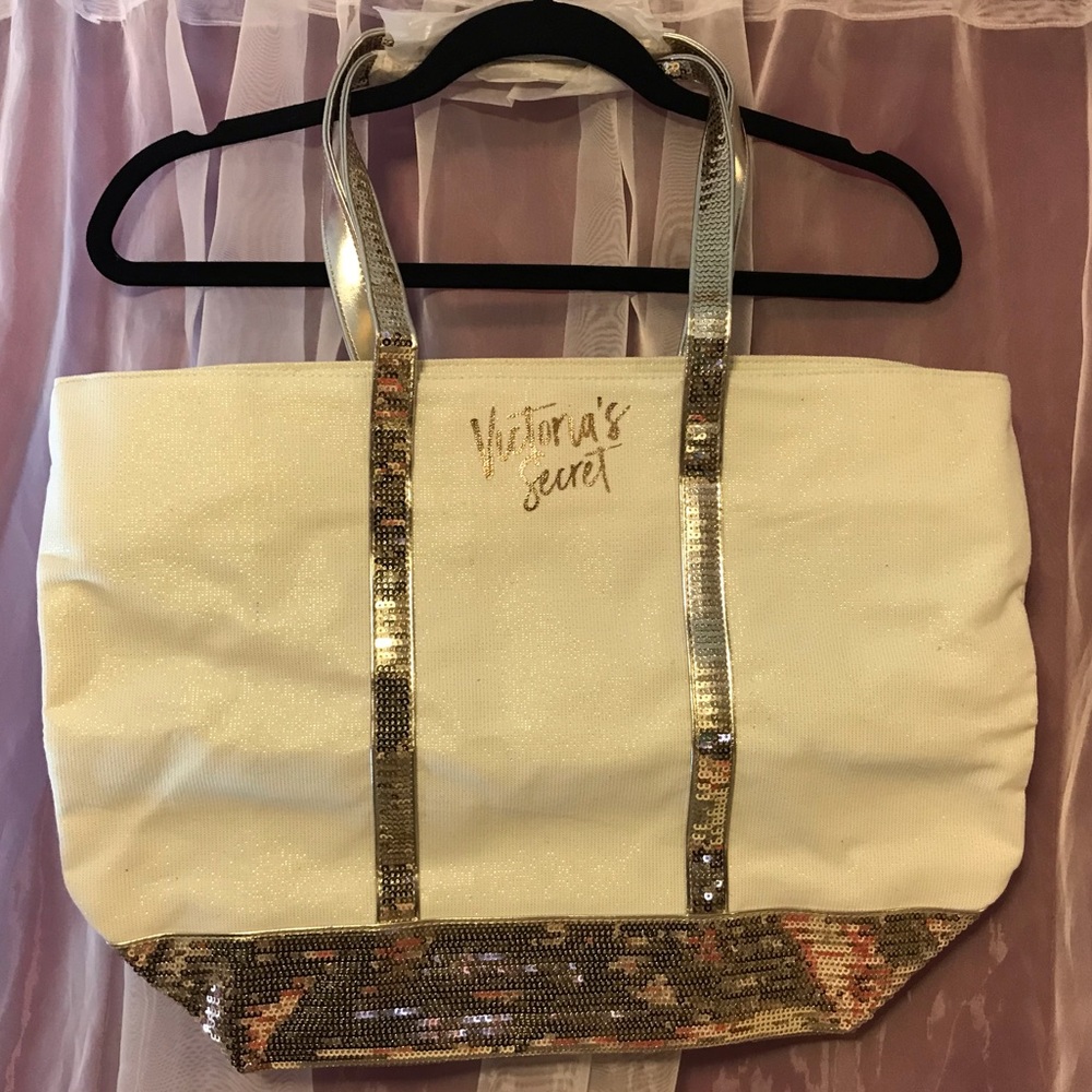 Victoria’s Secret Holiday Sequin Tote Bag